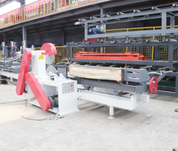 2 Blade Circular Sawmill 7.5Kw 40cm Wood Cutting Sawmill Machine
