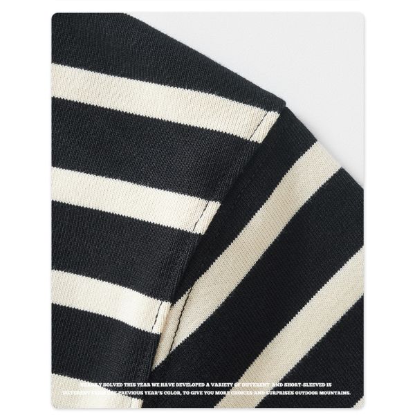 Women'S Over Oversized Crewneck Sweatshirt Loose Basic Striped Tshirt 100% Cotton Men