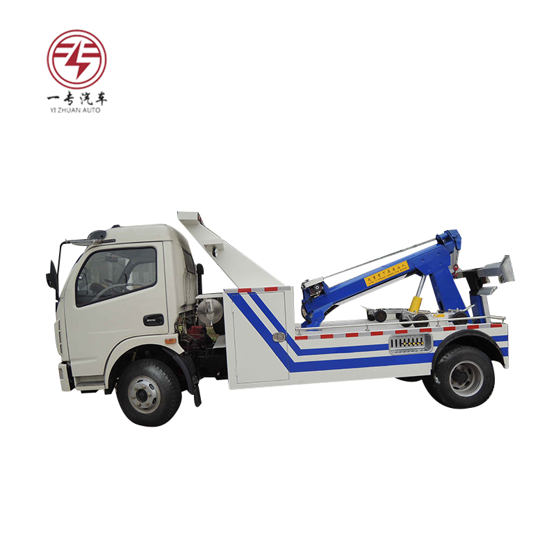 4700mm Base de ruedas 6-Tier Dongfeng 4x2 Camino de emergencia camión destrozador de elevadores de cama plana remolque