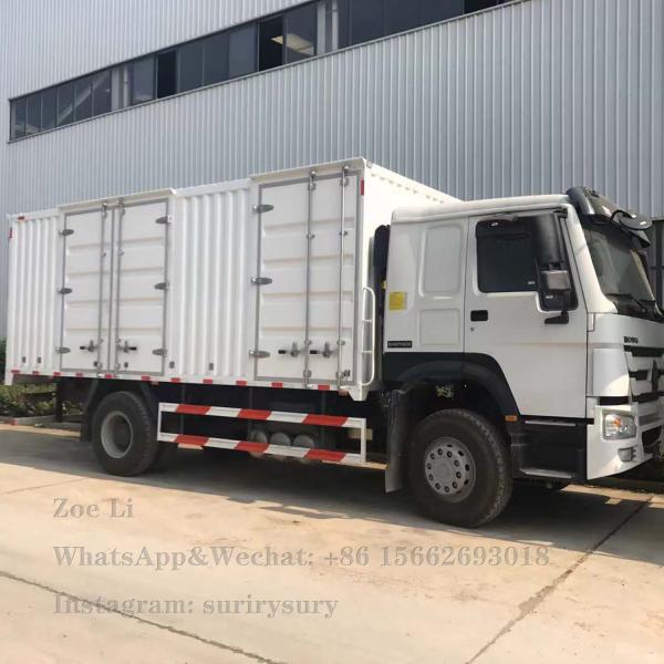 Caminhão pesado Lorry Van Goods da caixa do caminhão 290HP da carga do dever 4x2 da luz de Sinotruk HOWO