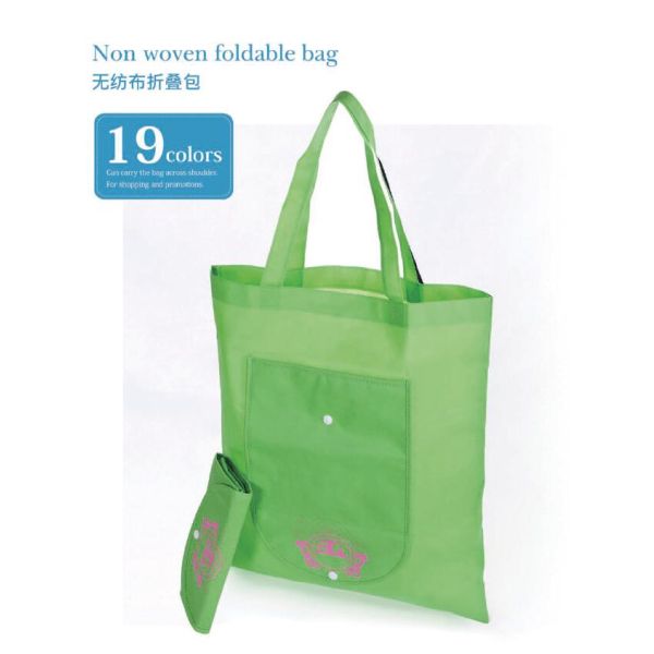 Promotional nonwoven sewing shopping Bag foldable bag eco reusable bag high quality