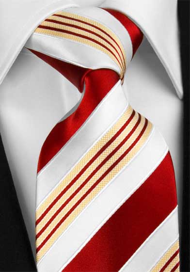Business typed 100% silk woven tie for men