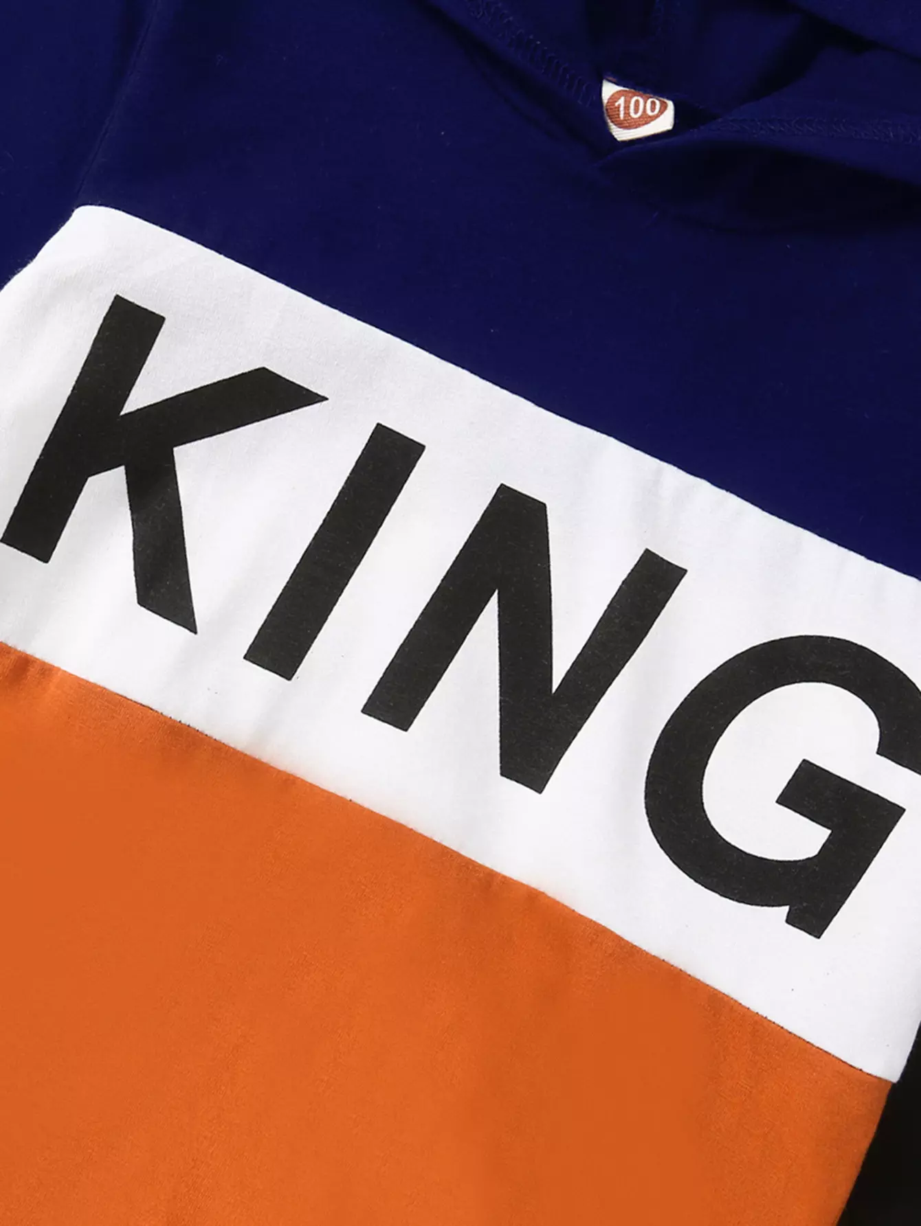 Winter Children Black Long Sleeve Sweatshirt With Collar Letter Print