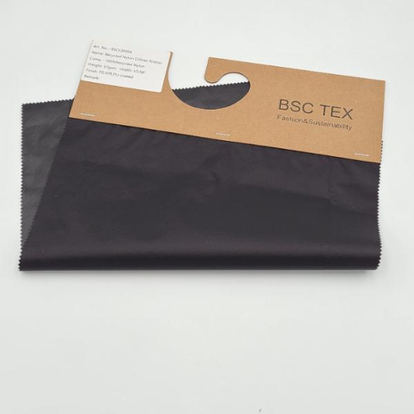 58 30D Waterproof Recycled Fabric Double Line Lightweight Ripstop Nylon PU Coating