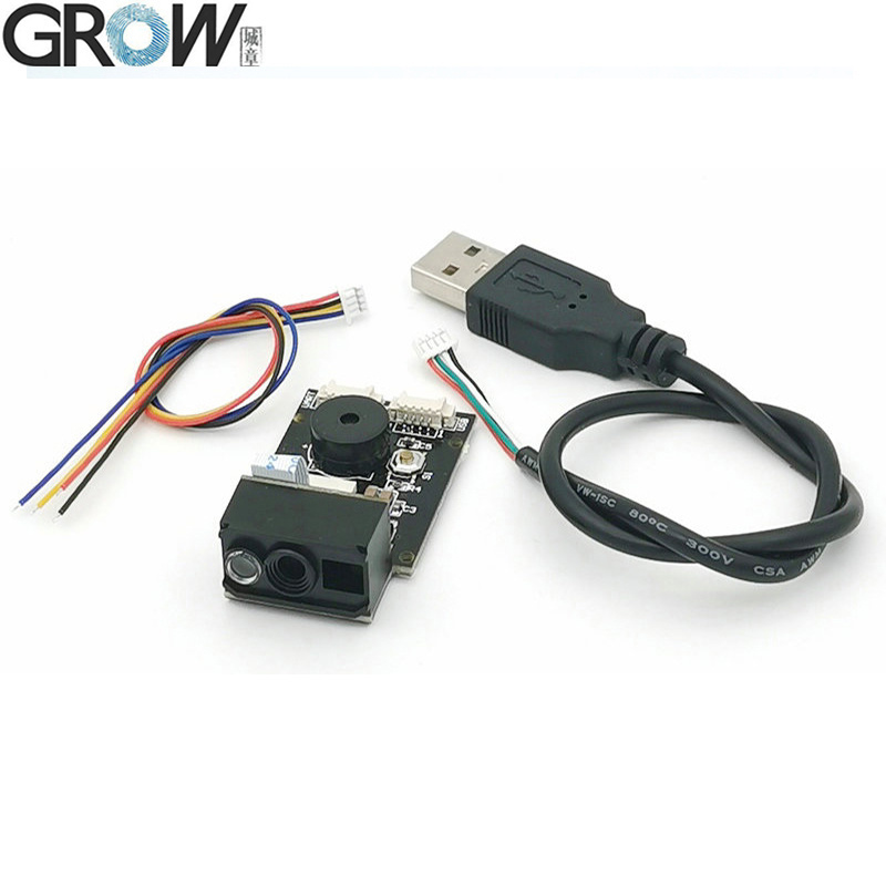 GROW GM77 640*480CMOS DC5V USB UART Интерфейс 1D 2D Сканер штрих-кода QR-кода Модуль считывателя Код паспорта Читаемый