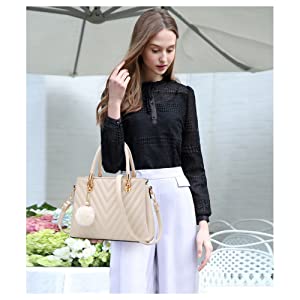 Leather Fashion Pu Womens Luxury Handbag Top Handle Satchel