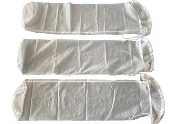 25 To 100 Micron Nylon Filter Mesh Bags With Strip Suiting For Different Size Of Material Columns