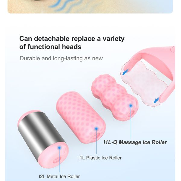 Facial and Body Care Massage Ice Tray Roller Black Color At-Home Body Massage