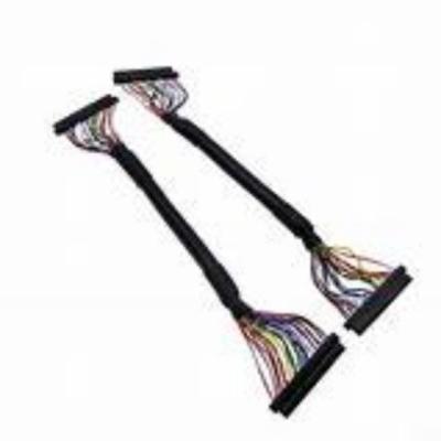 Black LVDS Cable with Copper Conductor Material and 105C Rated Temperature