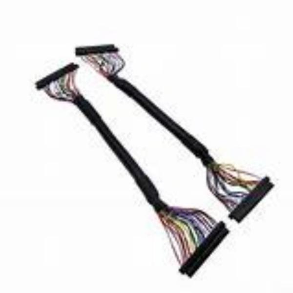 Black LVDS Cable with Copper Conductor Material and 105C Rated Temperature