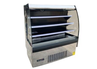 R290 ventilou o refrigerador que aberto a altura de aço inoxidável 1500 obstrui no tipo