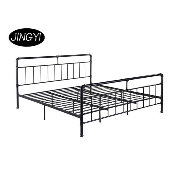Contemporary Furniture 250 Pounds Metal Tube Bed Frame