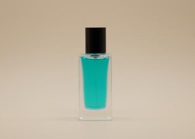 Easy Refill Custom Glass Perfume Bottles Cylinder Cap For Personal Care