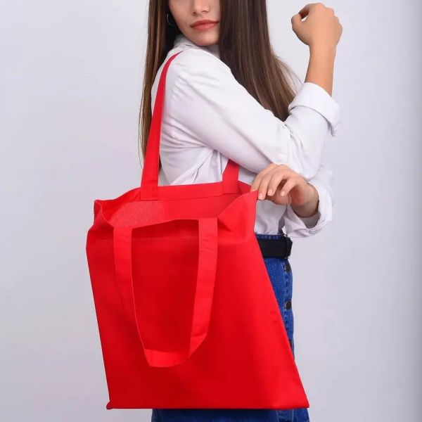 12oz Original Cotton Canvas Plain Tote Bag with Customized Logo Eco Friendly Totebag