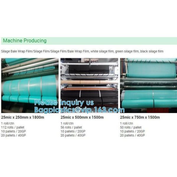 Silage Bale Wrap Film, Silage Film, Bale Wrap Film, UV Resistant Preserve Silage, Hay, Maize Protection Wrap