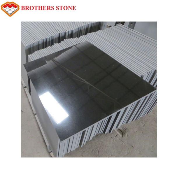 Pollished / Honed Mongolia Black Granite , Floor And Decor Granite Slabs