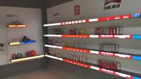 Ultra large 1r1g1b écran de rayonnage à LED de 1,875 mm
