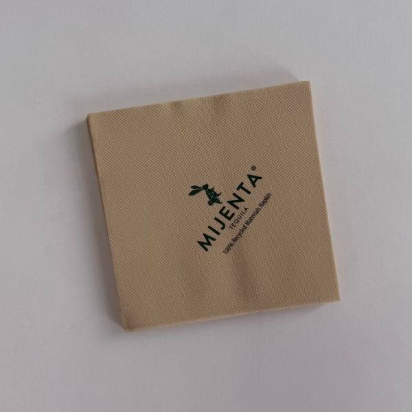 27*27cm Bamboo Dinner Napkins Biodegradable Brown Paper Napkin