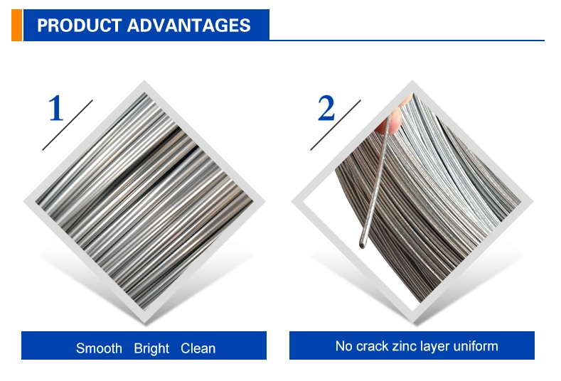 Оцинкованная сталь провода 100kg BWG 25 4mm гальванизированная горячая окунутая