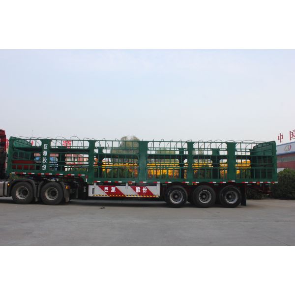 3-осевой 40T Животноводческий забор грузовой прицеп Животноводческий мини полуприцеп для фермы