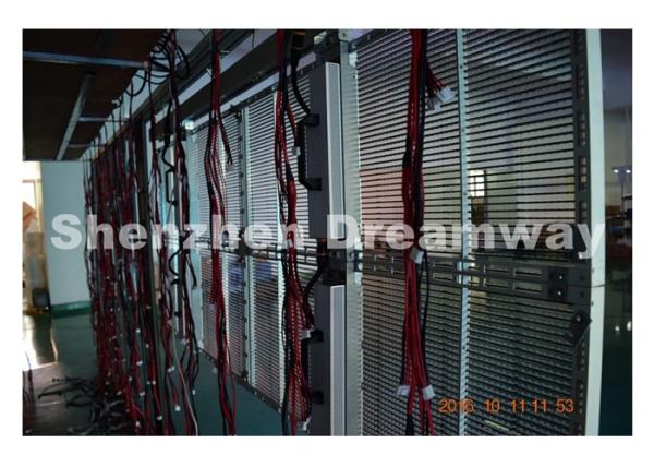 Glass Wall Transparent led display screens PH 10 SMD3528 Light Weight
