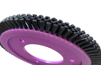 Hog bristle PP Nylon Knitting Stenter Brush Industrial Wheel Brush