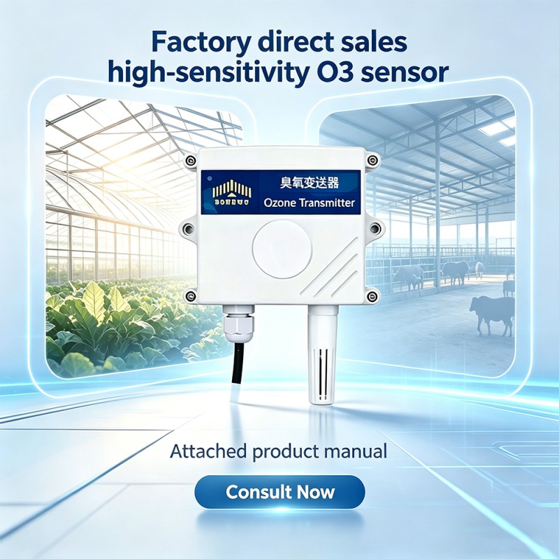 ZONEWU RS485 Ozone Sensor in Greenhouse Agriculture Farm Oxygen Detector, Intelligent O3 Ozone Transmitter Modbus