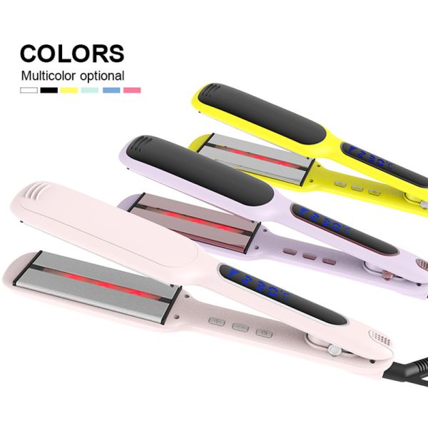 раскручиватель волос 2 дюймов ультракрасный, утюг двойного титана инструментов напряжения тока горячего плоский