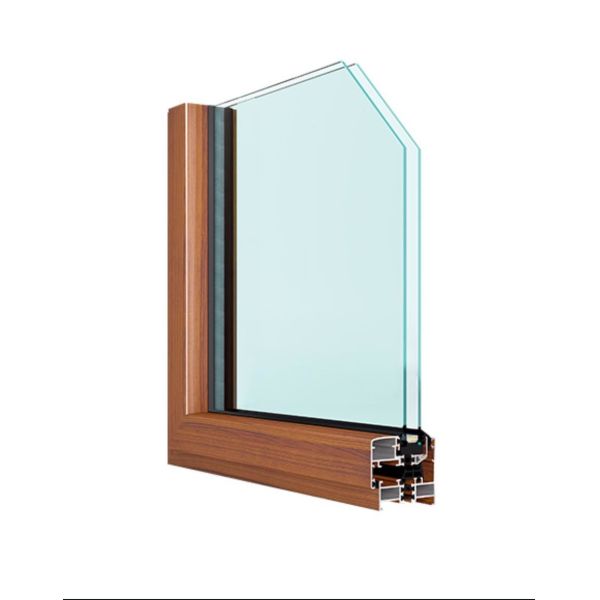 Double Tempered Glass Aluminum Curtain Walls Hidden Fan Structure