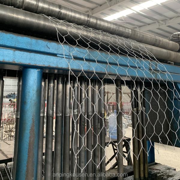 Galvanized Gabion Stone Cage Basket with Woven Mesh and Affordable Aperture 60x80mm