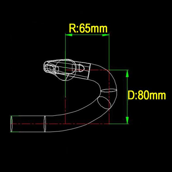 Manobrista de cascalho de carbono leve Aero Road Racing Bar Clamp Diâmetro 31,8 mm