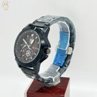 Logotipo personalizado Negocio de moda Cronógrafo de tres ojos Reloj de hombre Movimiento de cuarzo