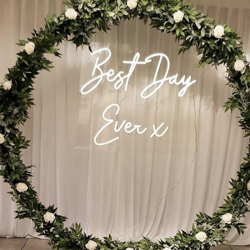 Small Backlit Neon Sign Led Neon Lights Letters PS Board 75cm