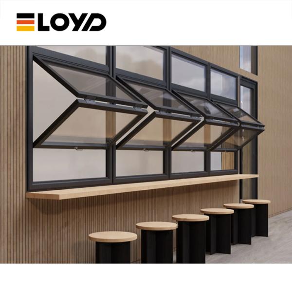 Aluminum Folding Window with Double Glazed Tempered Glass