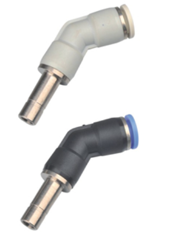 PLHJ 45 Degree Elbow Male Push Connect Air Fittings , Push In Air Line Fittings No Thread