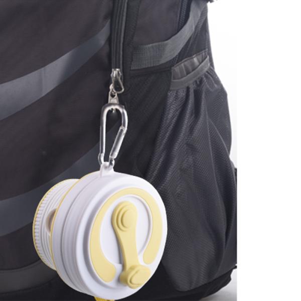 550 ml de 18 oz de silicone dobrável xícaras de café de silicone produtos domésticos branco