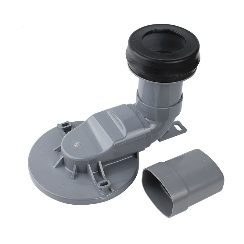 Modern Bathroom PVC Toilet Relocation Kit Garbage Drain Pipe Easy Installation Super Thickened Reinforced Leak-Proof