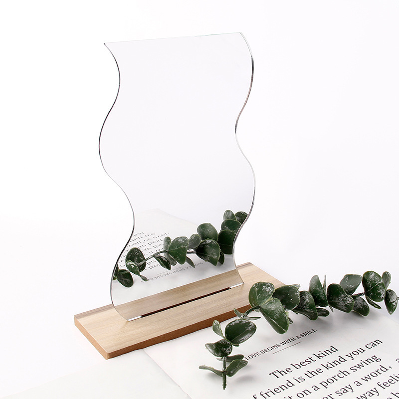 Custom acrylic mirror shape Custom Shape Acrylic Makeup Mirror Factory OEM ODM Shatterproof Vanity Mirror