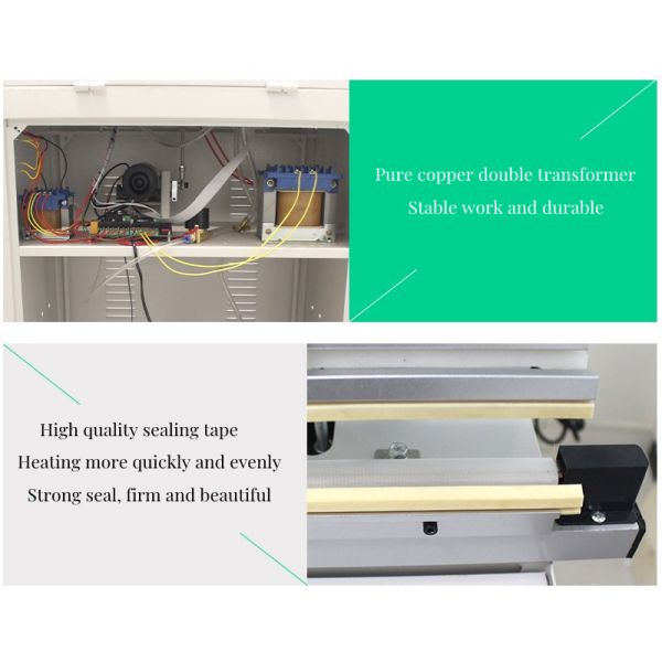 Food Packaging Bags Vertical Vacuum Sealer with Gas Flushing and Sealing Improvement