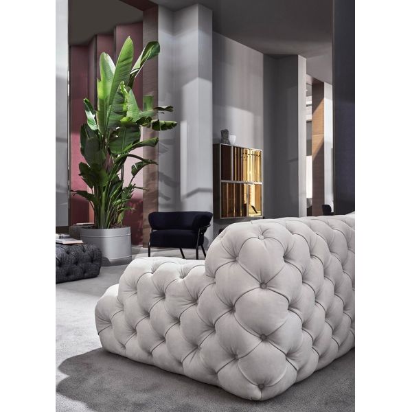 Italian Light Luxury All Pull Ins Leather Art Sofa / American Minimalist Living Room Club Hotel Velvet Sofa
