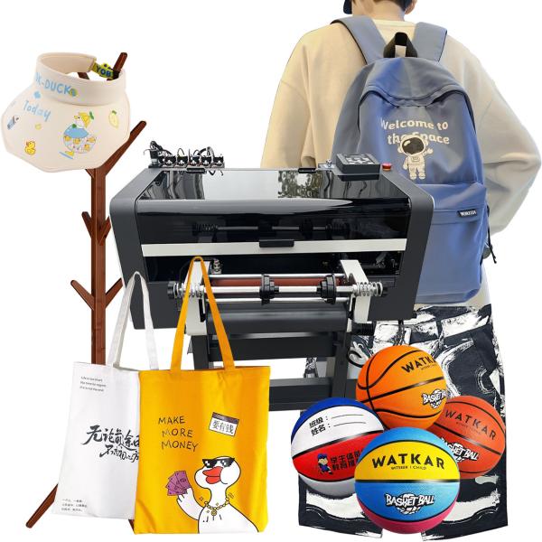 All In one UV DTF Printer PET Film Transfer Printing Machine Golden Foil Film Laminating