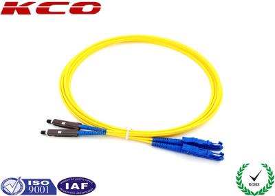 MU/APC E2000 ao cabo de remendo da fibra ótica da manutenção programada milímetro Singlemode/multimodo