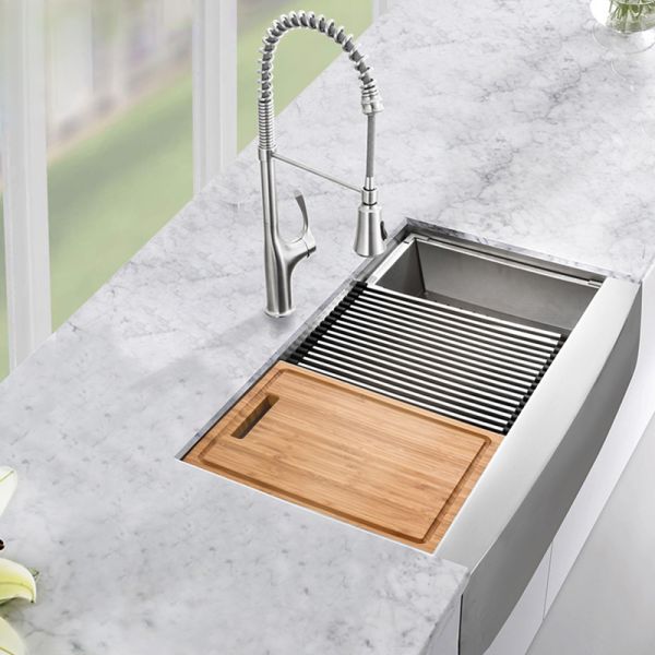 нержавеющая сталь рисбермы 304 уступа шара раковины рабочего места кухни дюйма 30X22 одиночная