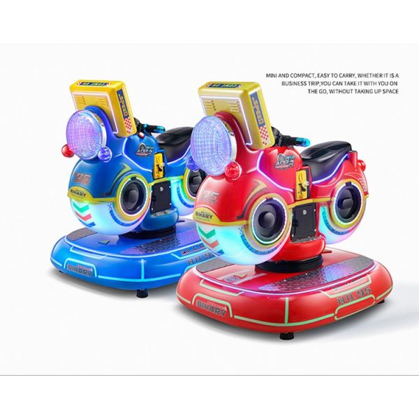 Fibra de vidro 3D jogos Kiddie Ride Car com 1 jogador de moeda pusher e design atraente