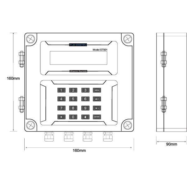 ST501 Data Center management tools for real time monitoring and calibration free operation of clamp on ultrasonic flowmeters
