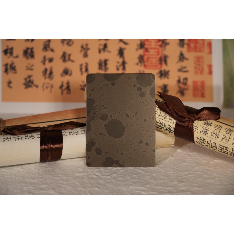 Chinese Ink Wash Style Stainless Steel Colored Plate 304 201 316