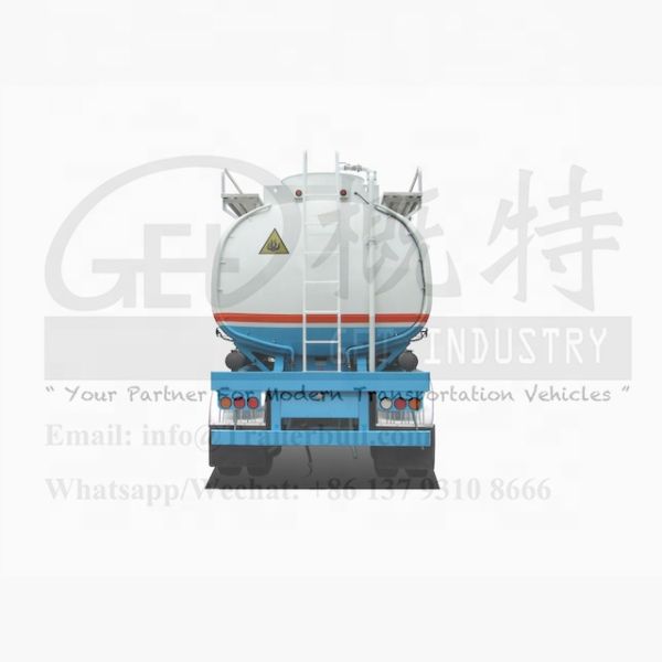 36000L 2 Axles Carbon Steel Tank Semi Trailer for Fuel and Diesel Transportation