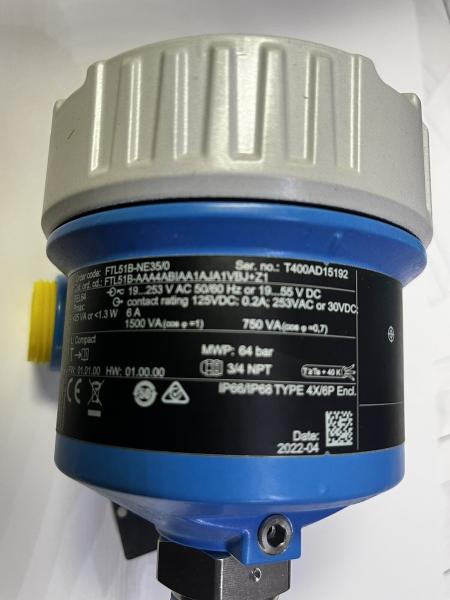 E+H Endress+Hauser FTL51B Liquid Tuning Fork Switch FTL51B-NCA4BBFAA1AJA1VCJ