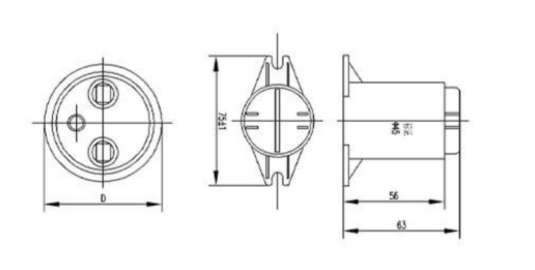 CBB80A 1400 ВПТ диэлектрик AC пленочного конденсатора 1 uF высоковольтный