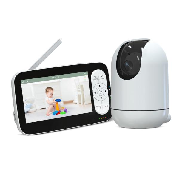 RF 2.4GHz FHSS Communication Interface Intelligent Infant 2 way full hd Monitor video babyphone with 23 Hours Battery Life